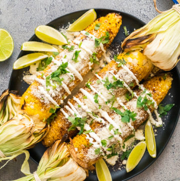 Grilling mexican street corn - Arina Photography