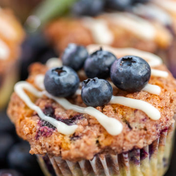 Blueberry muffins - Arina Photography