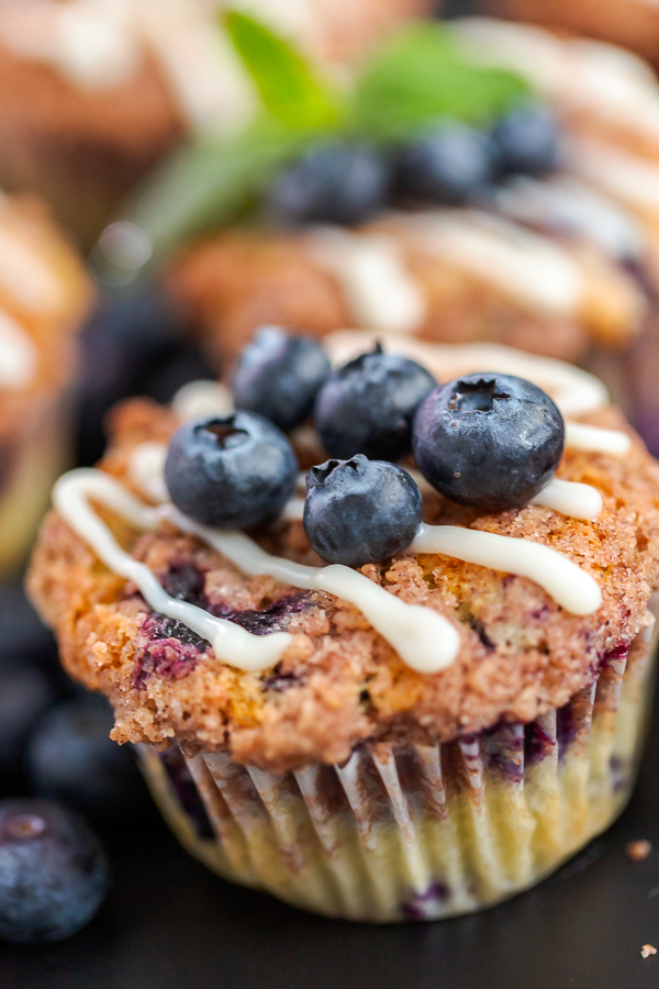 Blueberry muffins - Arina Photography