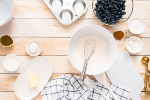 Blueberry muffins - Arina Photography