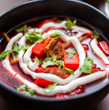 Beet soup - Arina Photography