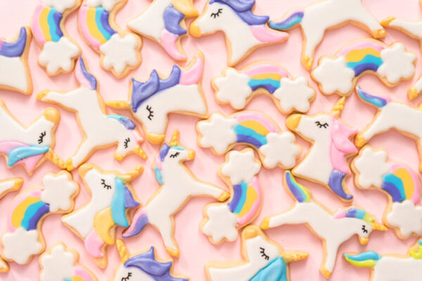 Unicorn sugar cookies