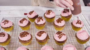 Chocolate raspberry cupcakes - Arina Photography
