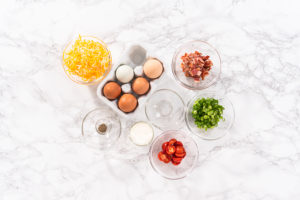 Bacon and cheese egg muffin - Arina Photography