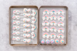 Unicorn meringue pops - Arina Photography