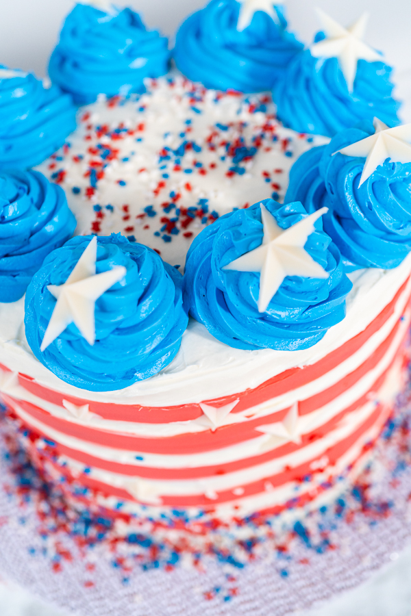 4th of July chocolate cake - Arina Photography