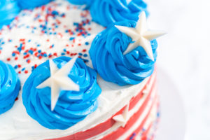 4th of July chocolate cake - Arina Photography
