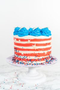 4th of July chocolate cake - Arina Photography