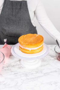 Mermaid themed 3 layer vanilla cake - Arina Photography