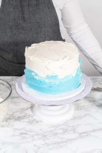 Mermaid themed 3 layer vanilla cake - Arina Photography