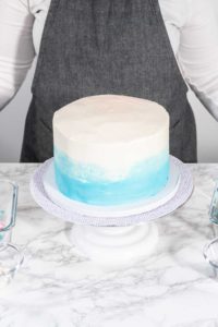 Mermaid themed 3 layer vanilla cake - Arina Photography