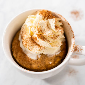 Pumpkin mug cake - Arina Photography
