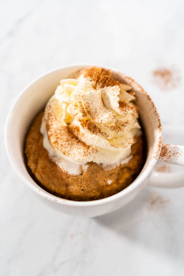Pumpkin mug cake - Arina Photography
