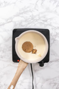 Chocolate pumpkin bundt cake with toffee glaze - Arina Photography