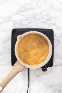 Chocolate pumpkin bundt cake with toffee glaze - Arina Photography