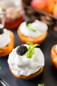 Grilled peaches - Arina Photography