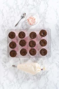 Chocolate peppermint cupcakes - Arina Photography