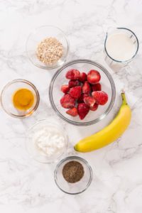Strawberry banana smoothie - Arina Photography