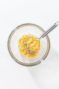 Mashing bananas - Arina Photography