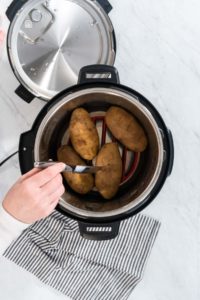 Pressure Cooker Baked Potatoes - Arina Photography