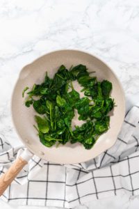 Garlic Shrimp Pasta with Spinach - Arina Photography