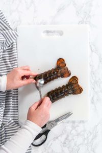 Garlic lobster tails - Arina Photography