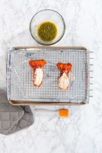 Garlic lobster tails - Arina Photography
