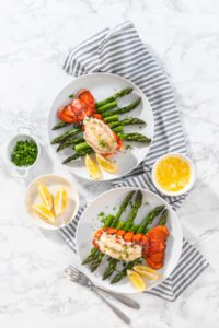 Garlic lobster tails - Arina Photography