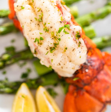 Garlic lobster tails - Arina Photography