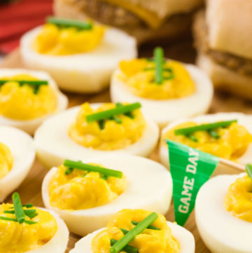 Football Deviled Eggs - Arina Photography