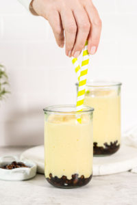 Mango boba smoothie - Arina Photography