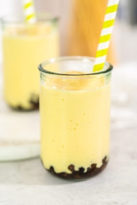 Mango boba smoothie - Arina Photography