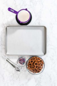 Red White and Blue Chocolate Covered Pretzel Twists - Arina Photography