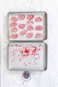 Red White and Blue Chocolate Covered Pretzel Twists - Arina Photography