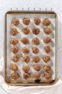 Oven Baked Meatballs - Arina Photography
