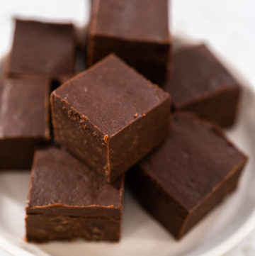 Homemade plain fudge - Arina Photography