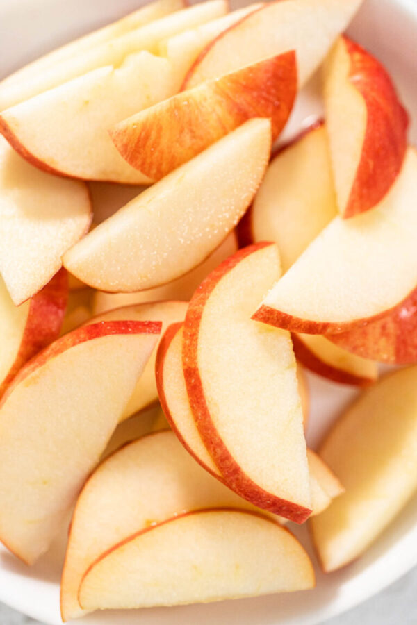 Sliced red apples - Arina Photography