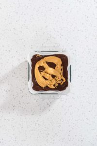 Chocolate fudge with peanut butter swirl - Arina Photography