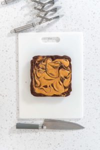 Chocolate fudge with peanut butter swirl - Arina Photography