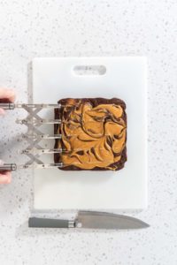 Chocolate fudge with peanut butter swirl - Arina Photography