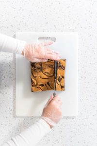 Chocolate fudge with peanut butter swirl - Arina Photography