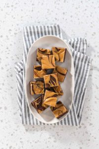Chocolate fudge with peanut butter swirl - Arina Photography