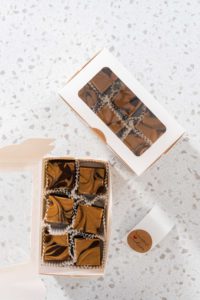 Chocolate fudge with peanut butter swirl - Arina Photography
