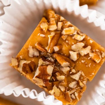 Pumpkin spice fudge with pecans - Arina Photography