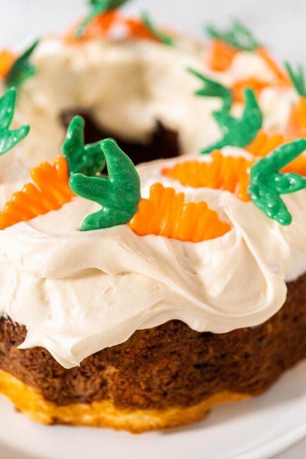 Carrot Bundt Cake with Cream Cheese Frosting – Moist and Spiced