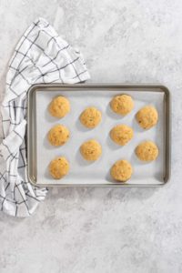 Banana cookies with chocolate drizzle - Arina Photography