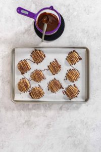 Banana cookies with chocolate drizzle - Arina Photography