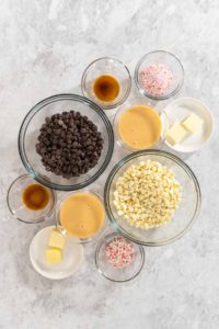 Homemade candy cane fudge - Arina Photography