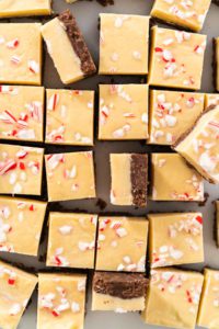 Homemade candy cane fudge - Arina Photography