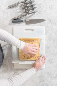 Homemade candy cane fudge - Arina Photography
